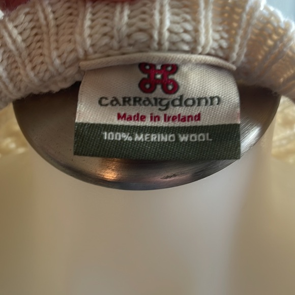 EUC Carraig donn cream wool button up sweater size L - Picture 12 of 13